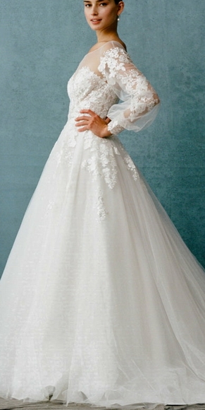 BICICI & COTY wedding dress with FREE matching cathedral pearl veil - Picture 6 of 13